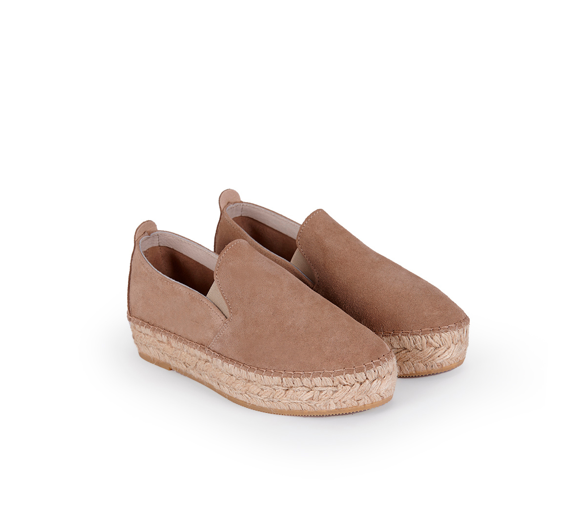 Palma Blucher in Camel Suede