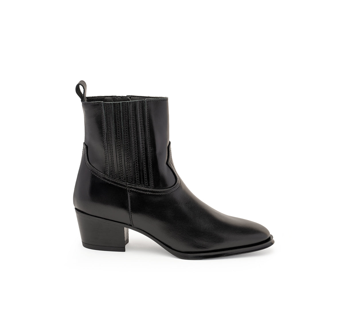 Botín Gales Piel Negro