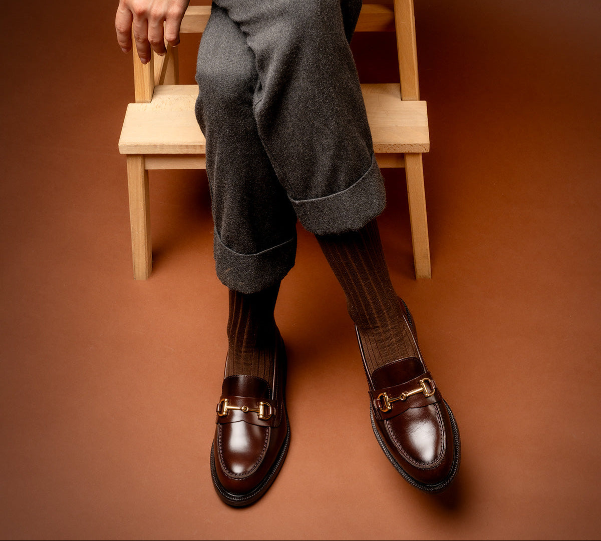 Mocasín Oxford Piel Marrón