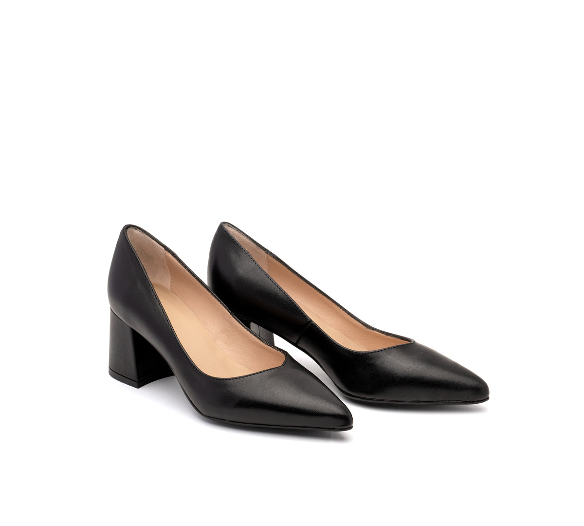 Salón guante piel negro