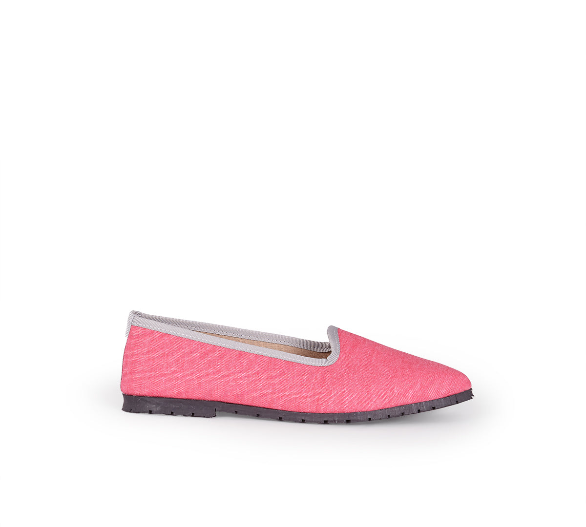 Veneciana Carla Lino Fucsia Vivo Gris