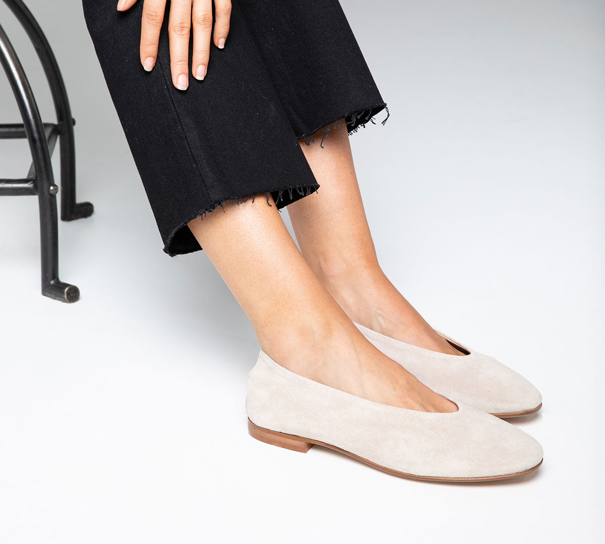 Lucrecia in Nude Suede