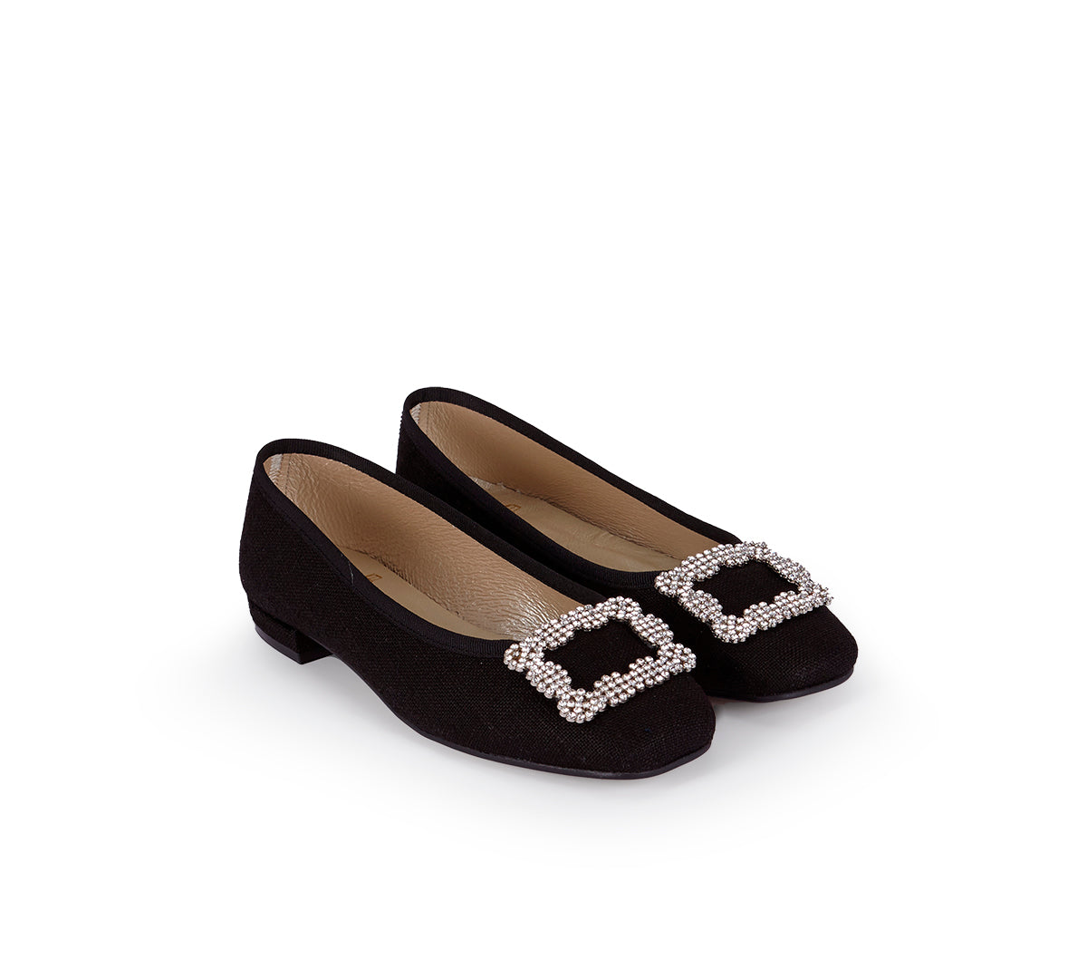 Tiara in Black Linen