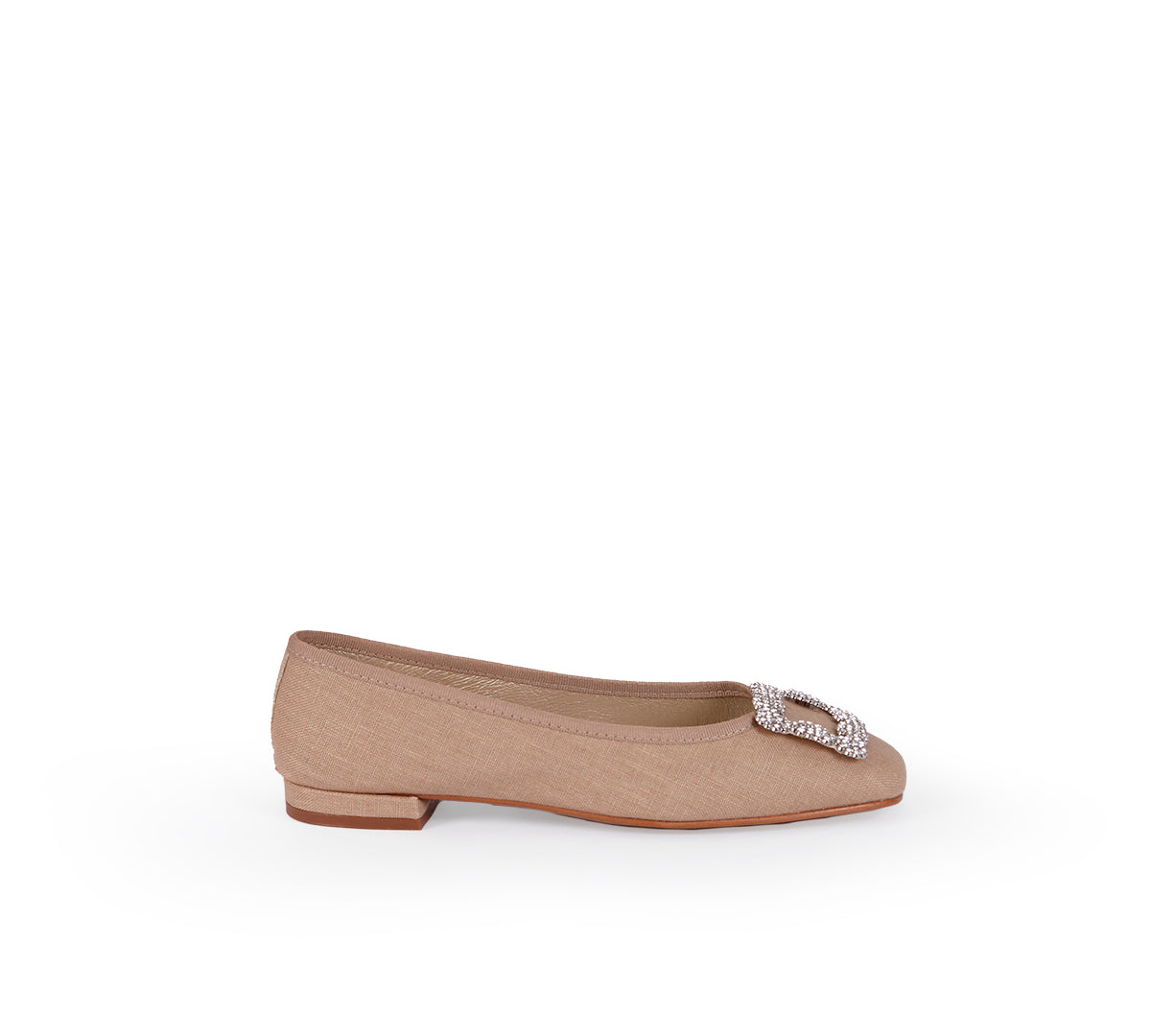 Tiara in nude Linen