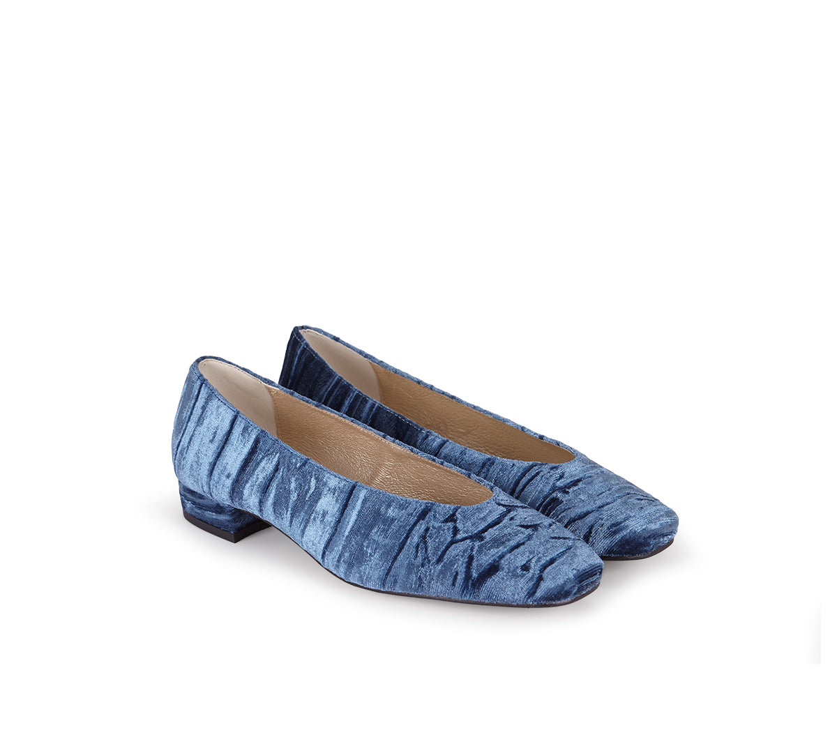 Bailarinas Donna Terciopelo Azul