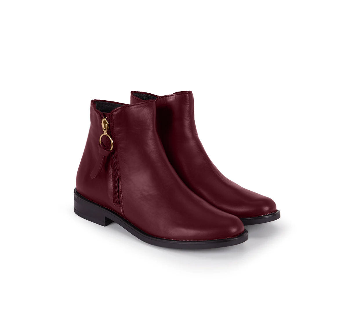 Botin Cottage Piel Burdeos