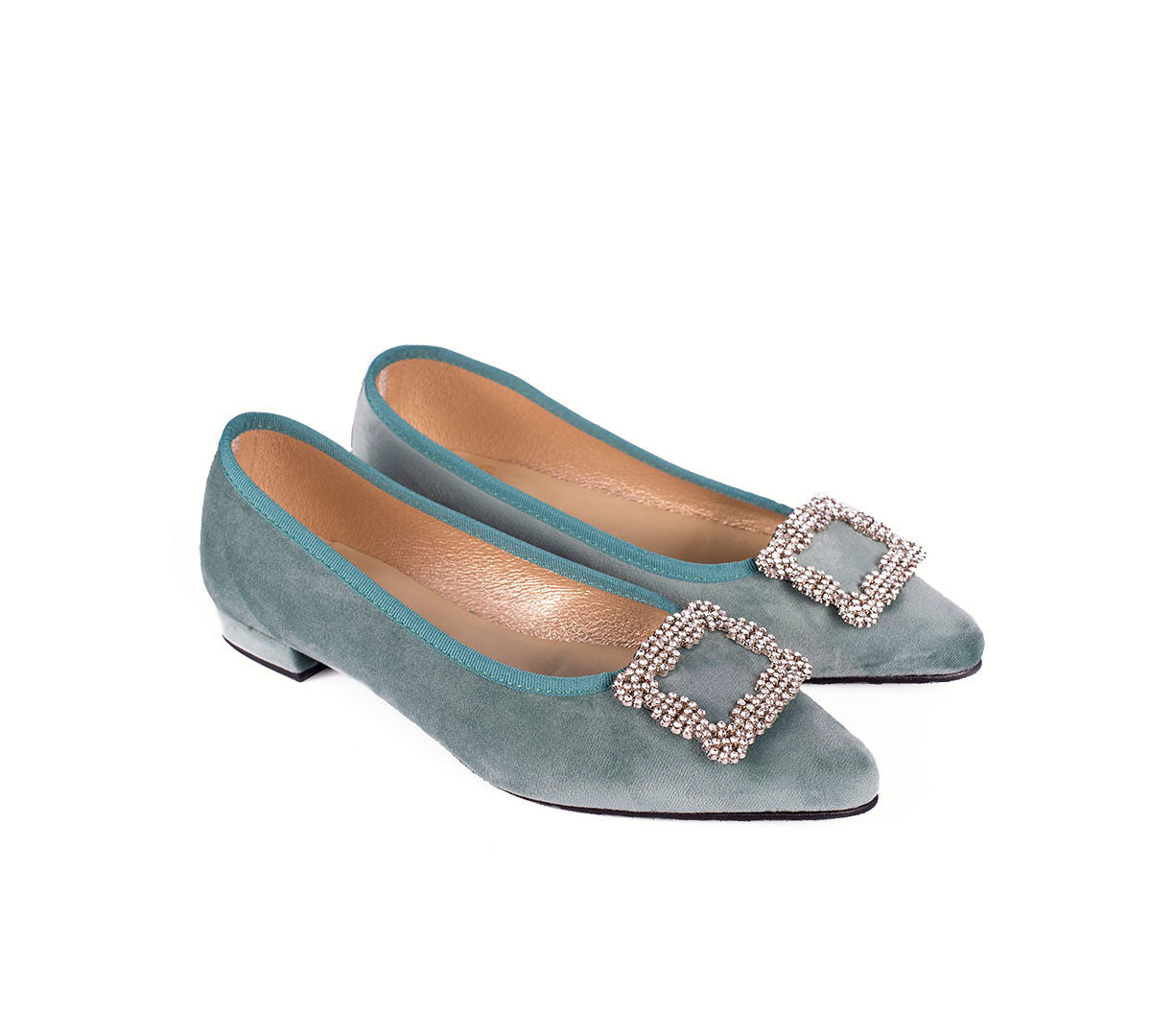 Bailarina Tiara Terciopelo Musgo