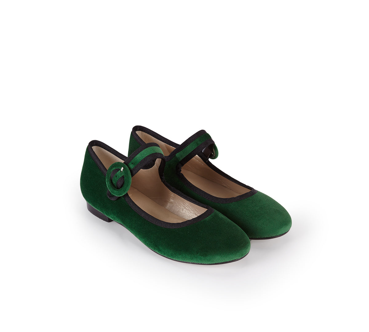 Merceditas Mary Jane Terciopelo Verde
