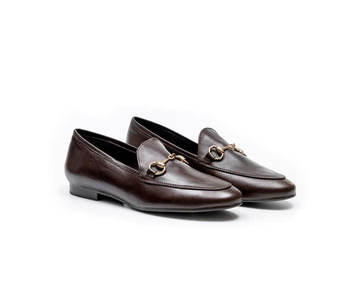 Mocasín Canido Piel Chocolate