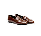 Penny Brown Leather Loafer