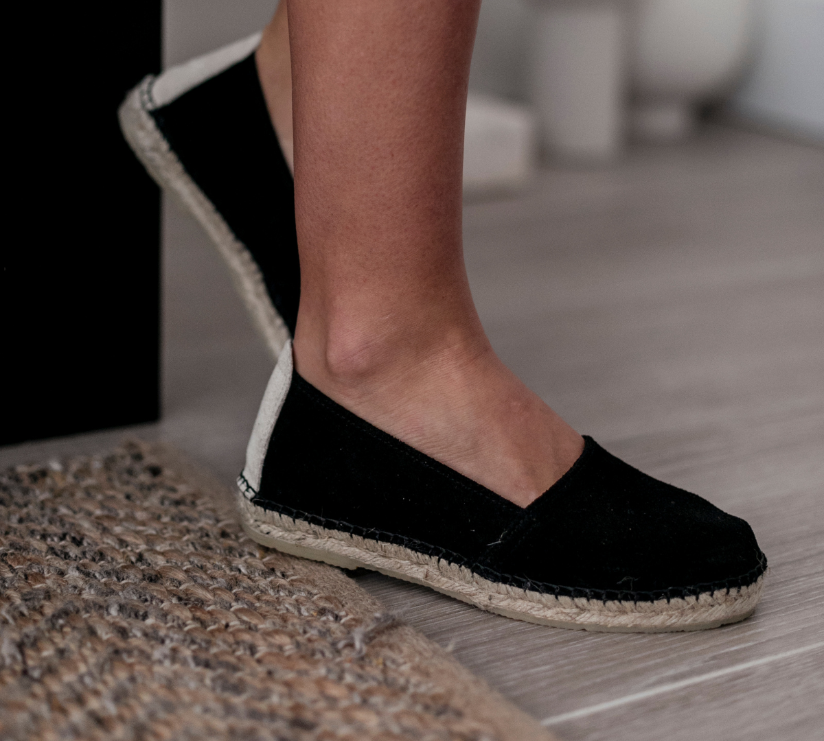 Camping in Black Suede 