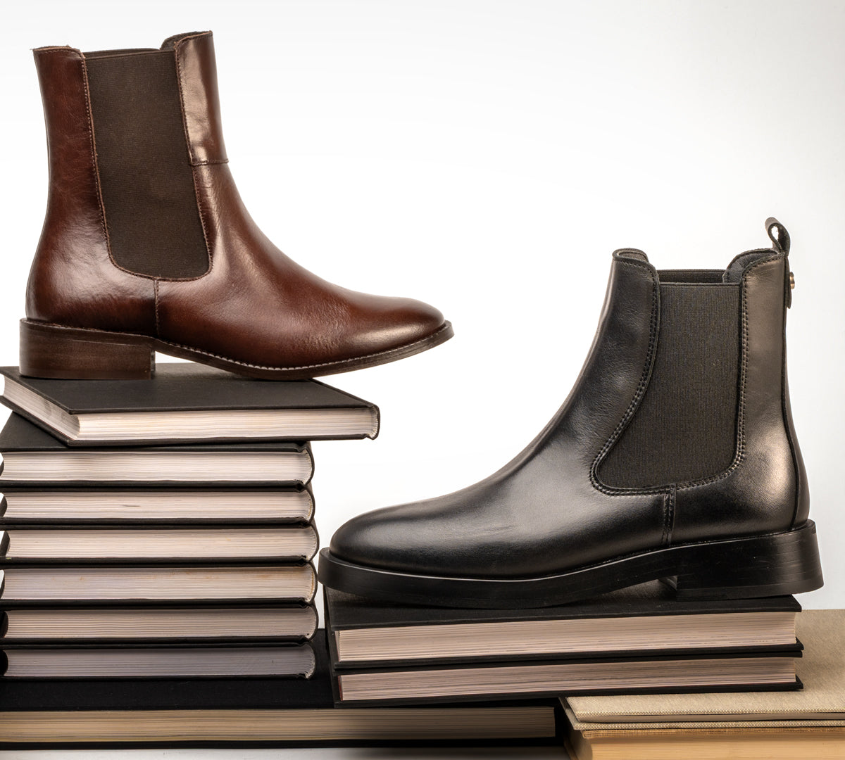 Botín Chelsea Piel Negro