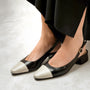 Berta Navy with Nude Toe 