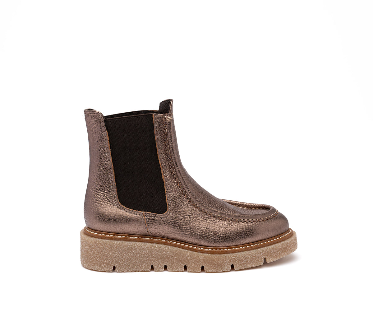 Botín Comfy Piel Metalizado