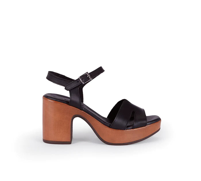 Vega Black High-Heel Sandal