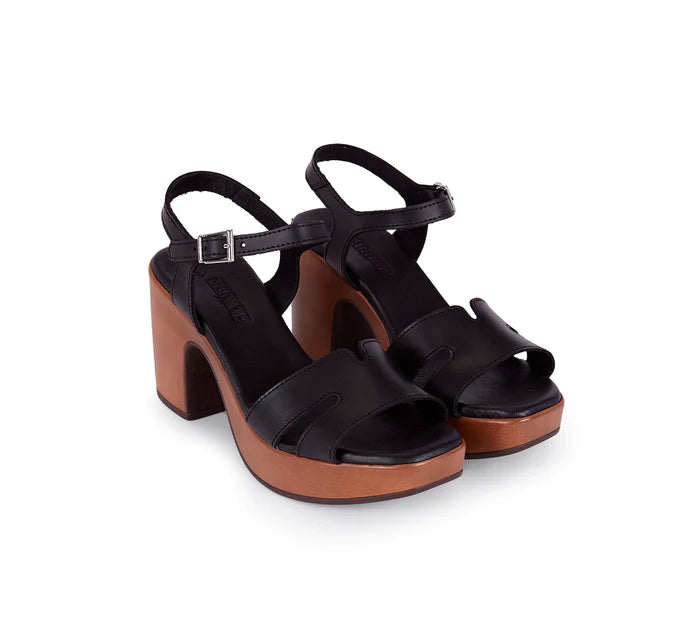 Vega Black High-Heel Sandal