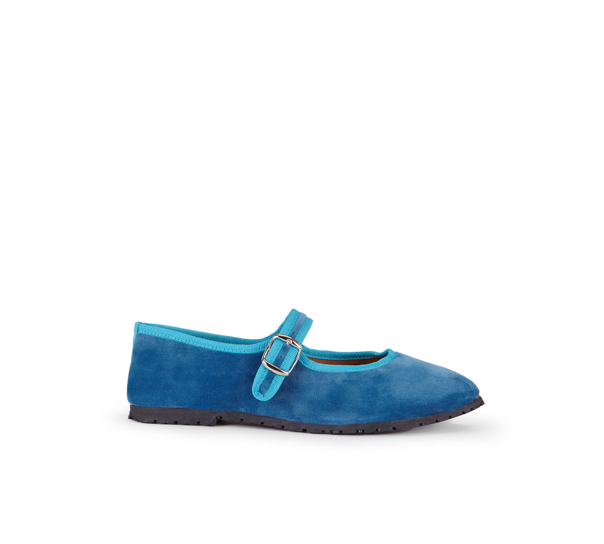 Merceditas Berta terciopelo Azul