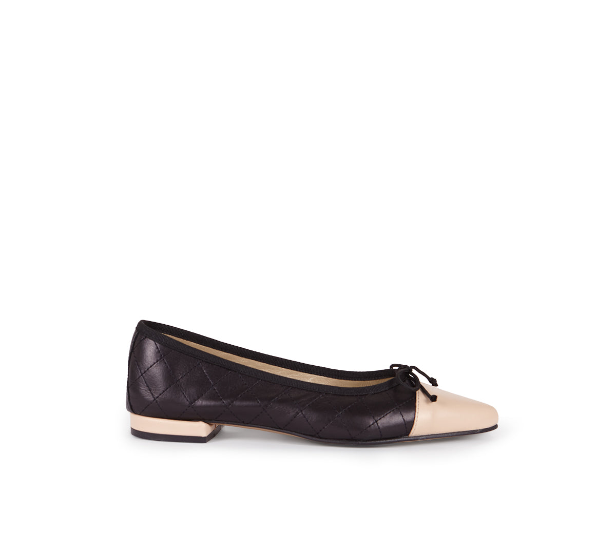 Bailarina Chester negro punta fina