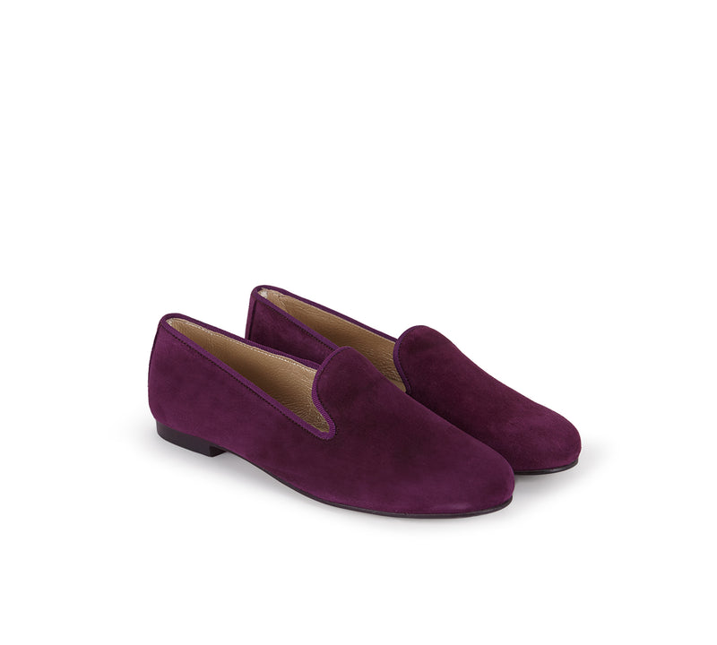 Reggio Purple Suede slippers 