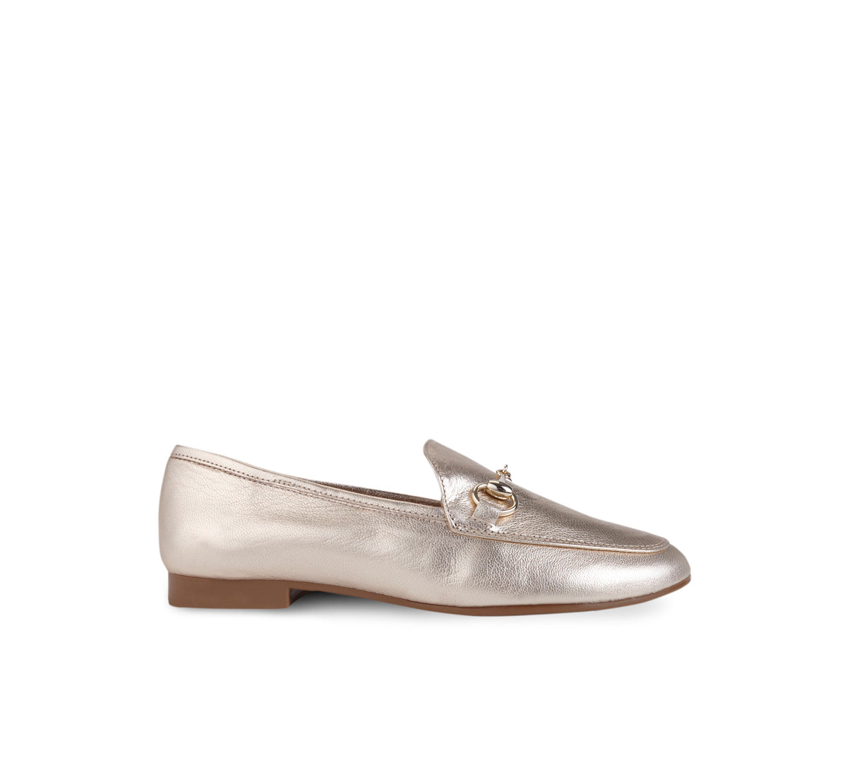Canido Gold Leather Moccasin