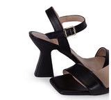 Cecilia Black High-Heel Sandal