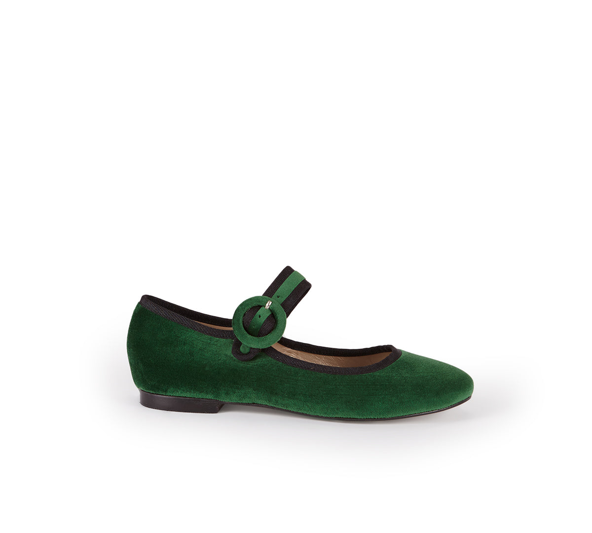 Merceditas Mary Jane Terciopelo Verde