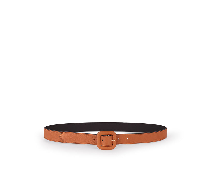 Chill Belt in Brown with Covered Buckle