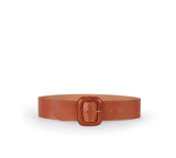Grace Belt in brown with Covered Buckle
