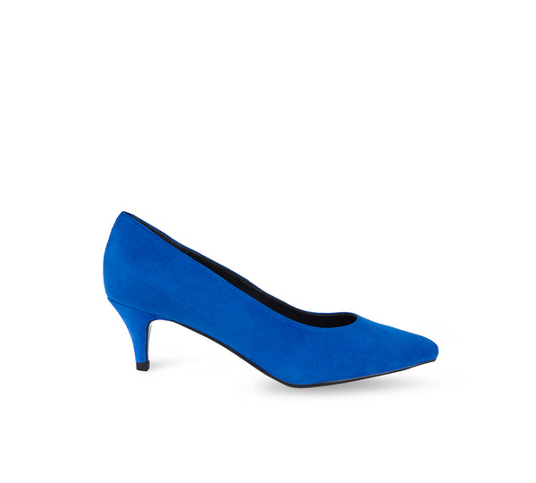 Stilettos Glamour ante Azul Klein 4,5cm